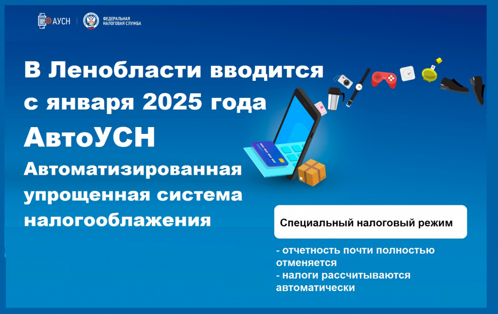 В Ленобласти с 1 января 2025 года вводится АвтоУСН