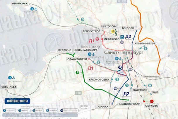 Ряд поселений Ломоносовского и Гатчинского районов уведомили  о принятии проекта Юго-Западного железнодорожного обхода Петербурга