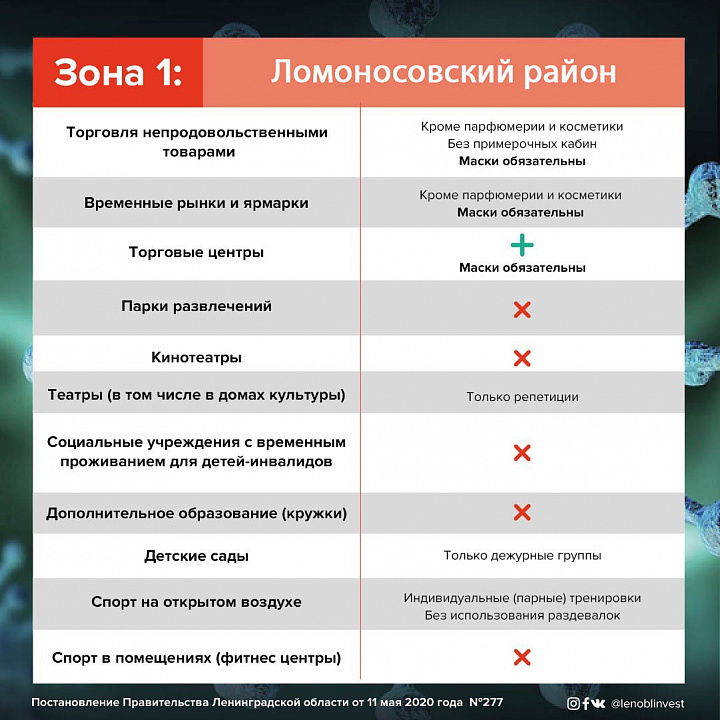 Ломоносовский район объявлен "Красной зоной" по коронавирусу