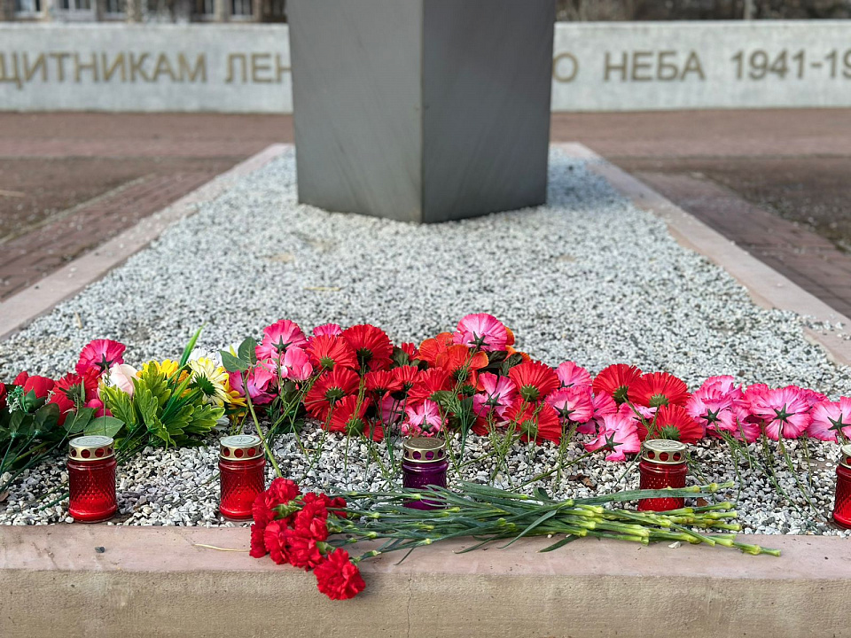В Ломоносовском районе появился ещё один стихийный мемориал жертвам теракта в «Крокус Сити Холле»