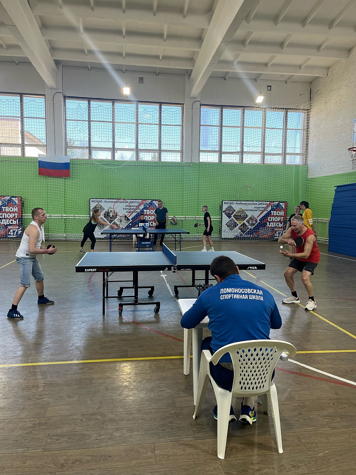 В Ломоносовском районе провели турнир по настольному теннису